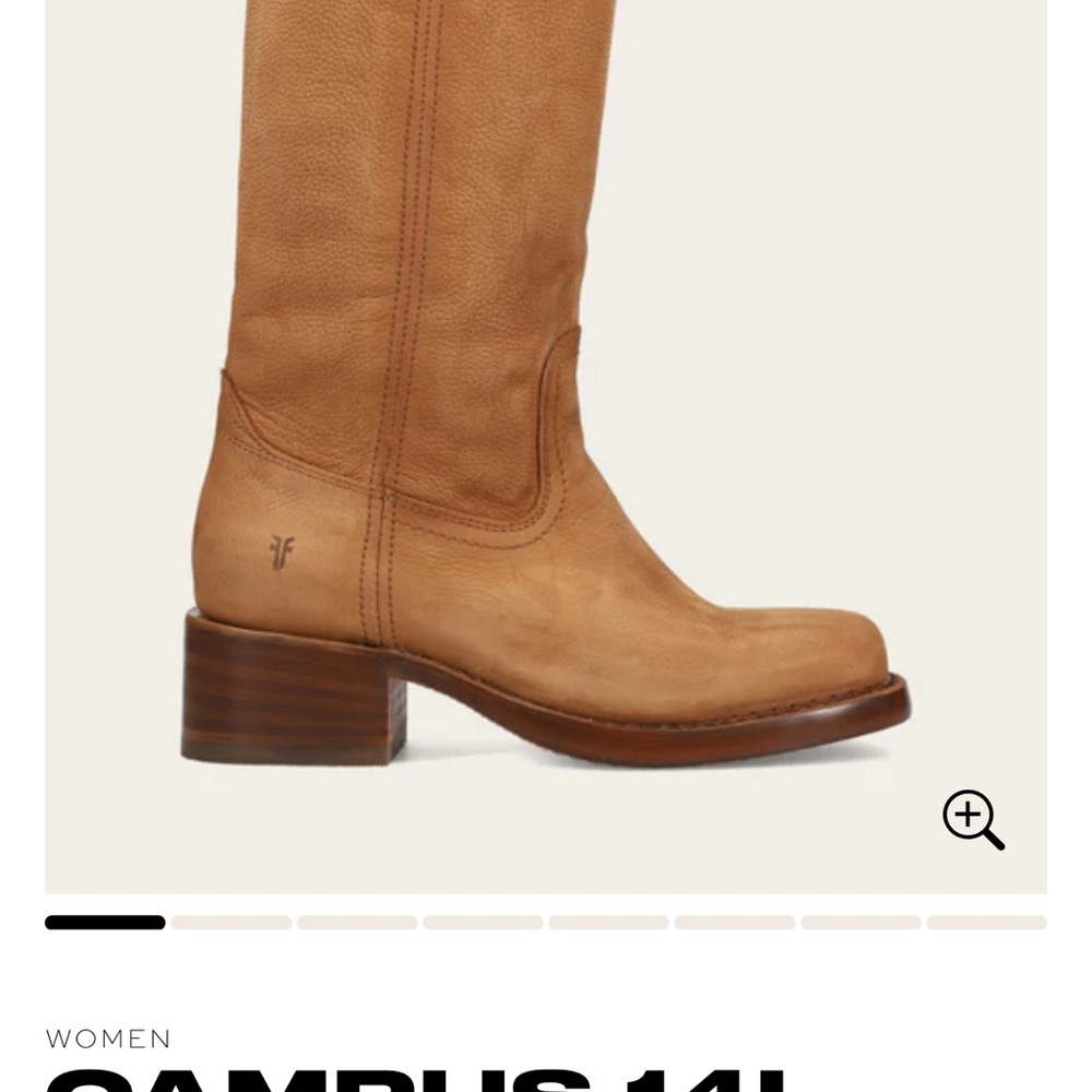 Frye campus boot                  Tan Leather Mid-Calf Boot